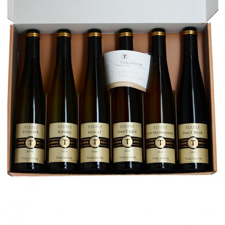 Vin des Caves de TURCKHEIM Coffret de 6 Demi Bouteilles