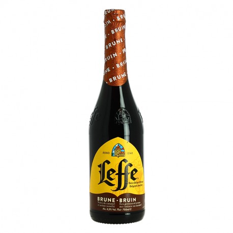 Bière Belge d'Abbaye LEFFE Brune 75 cl