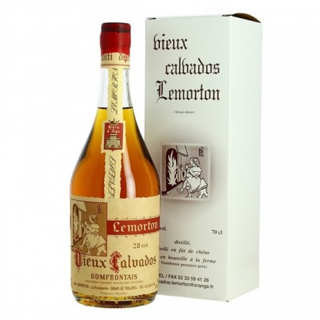 CALVADOS LEMORTON Hors d'Age 20 ans vieux Calvados du Domfontais 70 cl