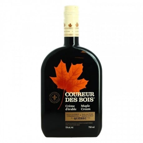 Crème au rhum et au sirop d'Erable du Canada COUREUR des BOIS 75 cl 15°5°