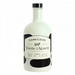 La CAPRICIEUSE Vanille Noisette Liqueur au lait de Vache 70 cl