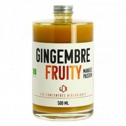 Concentré de GINGEMBRE BIO FRUITY 50 cl Mangue Passion