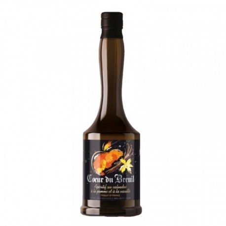 Liqueur de Calvados Pomme-Vanille COEUR de BREUIL 70 CL Par le Château du BREUIL