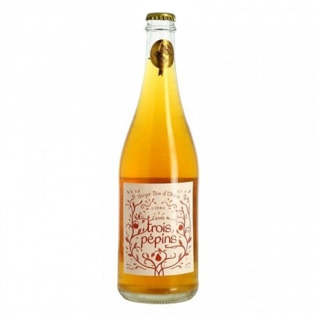 CIDRE Cuvée trois pépins Verger BIO D'OHAIN 75 cl