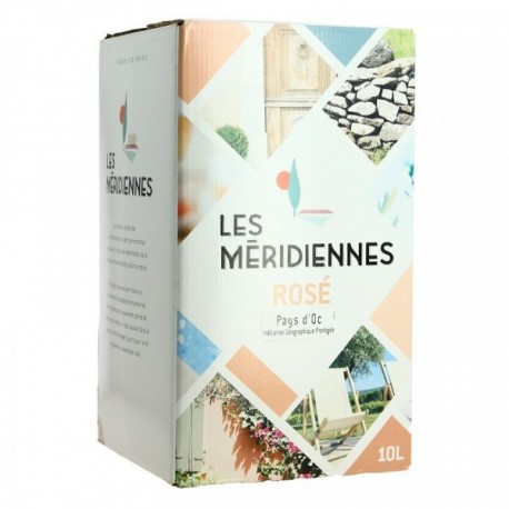 Vin Rosé Les MERIDIENNES IGP Pays d'OC 10 Litres