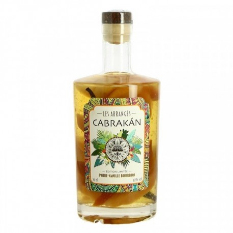 Rhum Arrangé CABRAKAN Poire Vanille Bourbon 70 cl