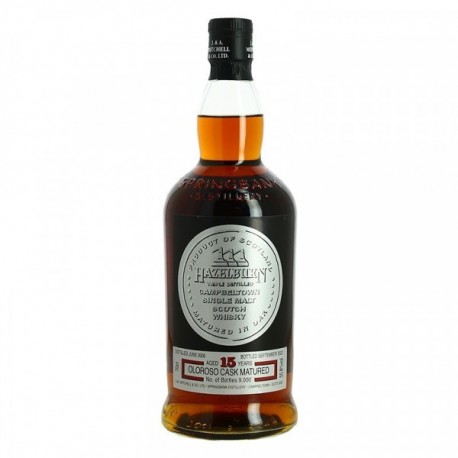 Whisky HAZELBURN Oloroso Sherry Wood 15 ans par Springbank 70 cl