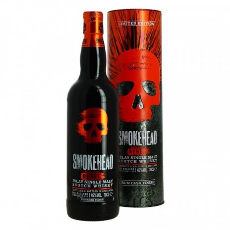 SMOKEHEAD REBEL RUM CASK Islay Single Malt Whiskey 70 cl