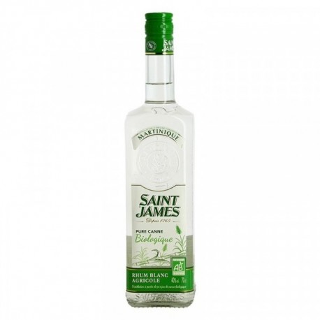 Rhum SAINT JAMES Blanc BIO 70 cl