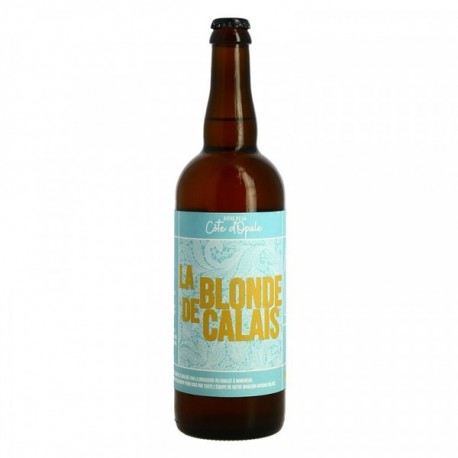 Bière Artisanale LA BLONDE DE CALAIS Côte d'Opale  75 cl