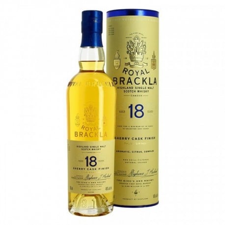 Highlands Single Malt ROYAL BRACKLA 18 Ans finition en fût de SHERRY Palo Cortado 70 cl