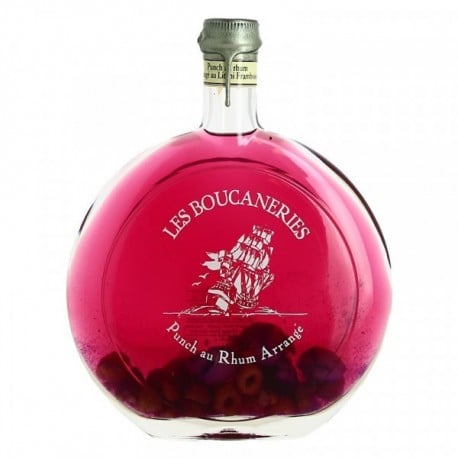 Rhum arrangé Framboise Litchi Boucaneries Fisselier 50 cl