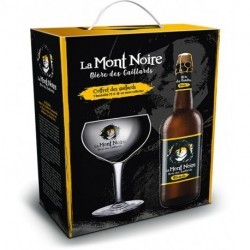 LA MONT NOIRE Bière en Coffret avec 1 verre