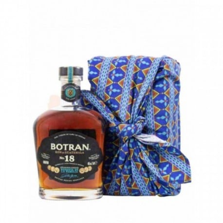 Coffret Etoffe Maya et Rhum BOTRAN 18 ans